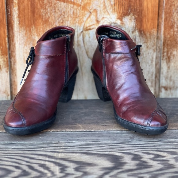 REIKER bordeux wine Victorian style booties |36 - Picture 5 of 14